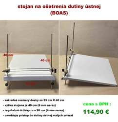 stojan, použiteľný na chirurgiu BOAS u psov