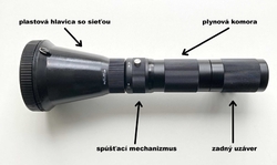 Odchytová vystreľovacia sieť na CO2 bombičky
